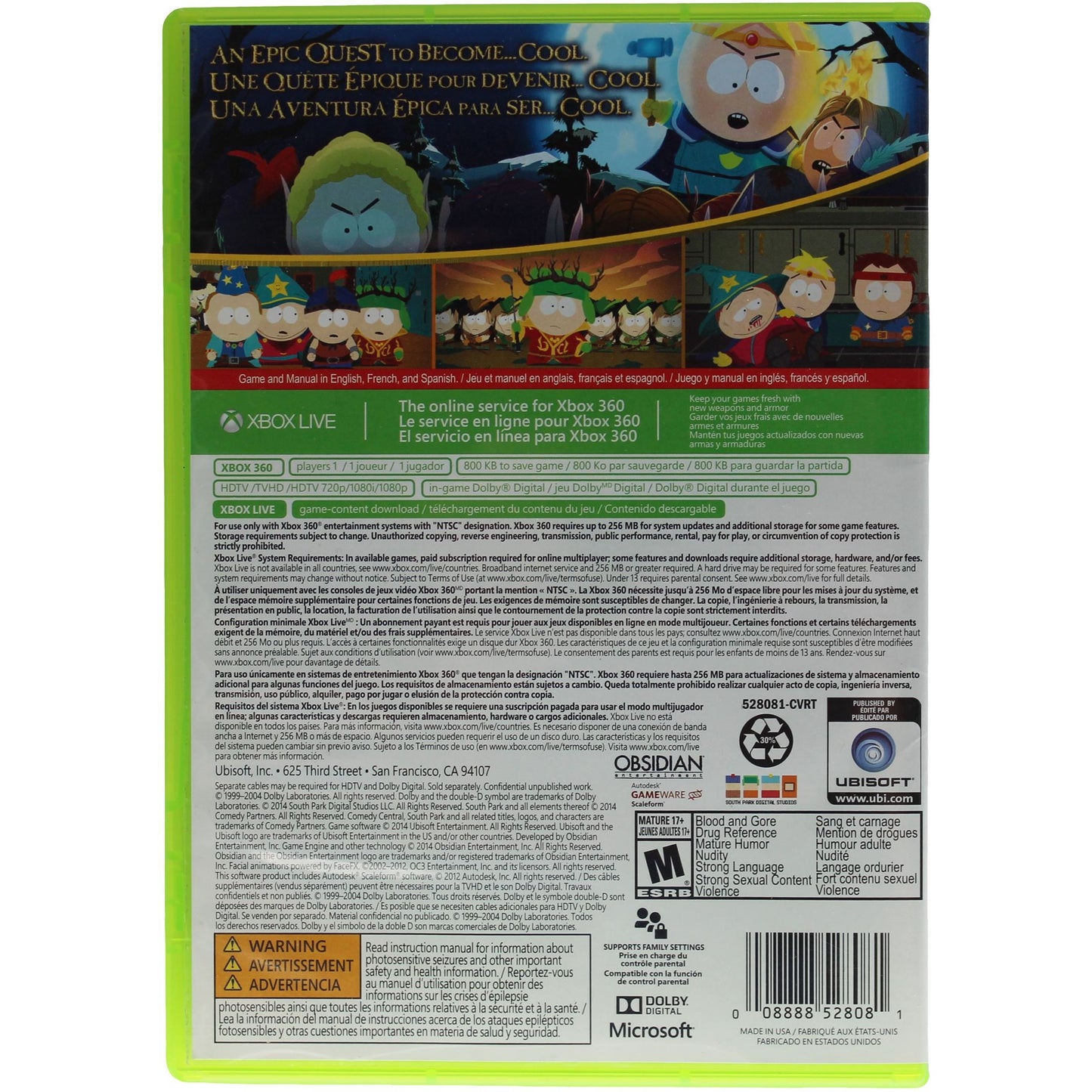 South Park: The Stick of Truth (Xbox 360)