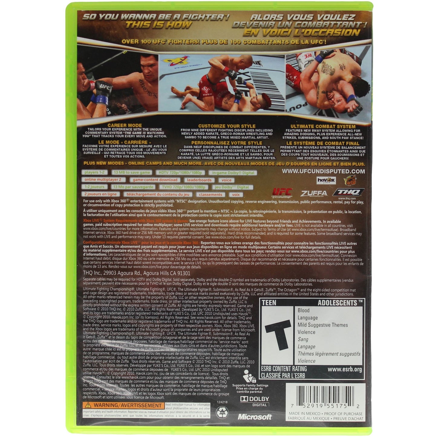 UFC Undisputed 2010 (Xbox 360)