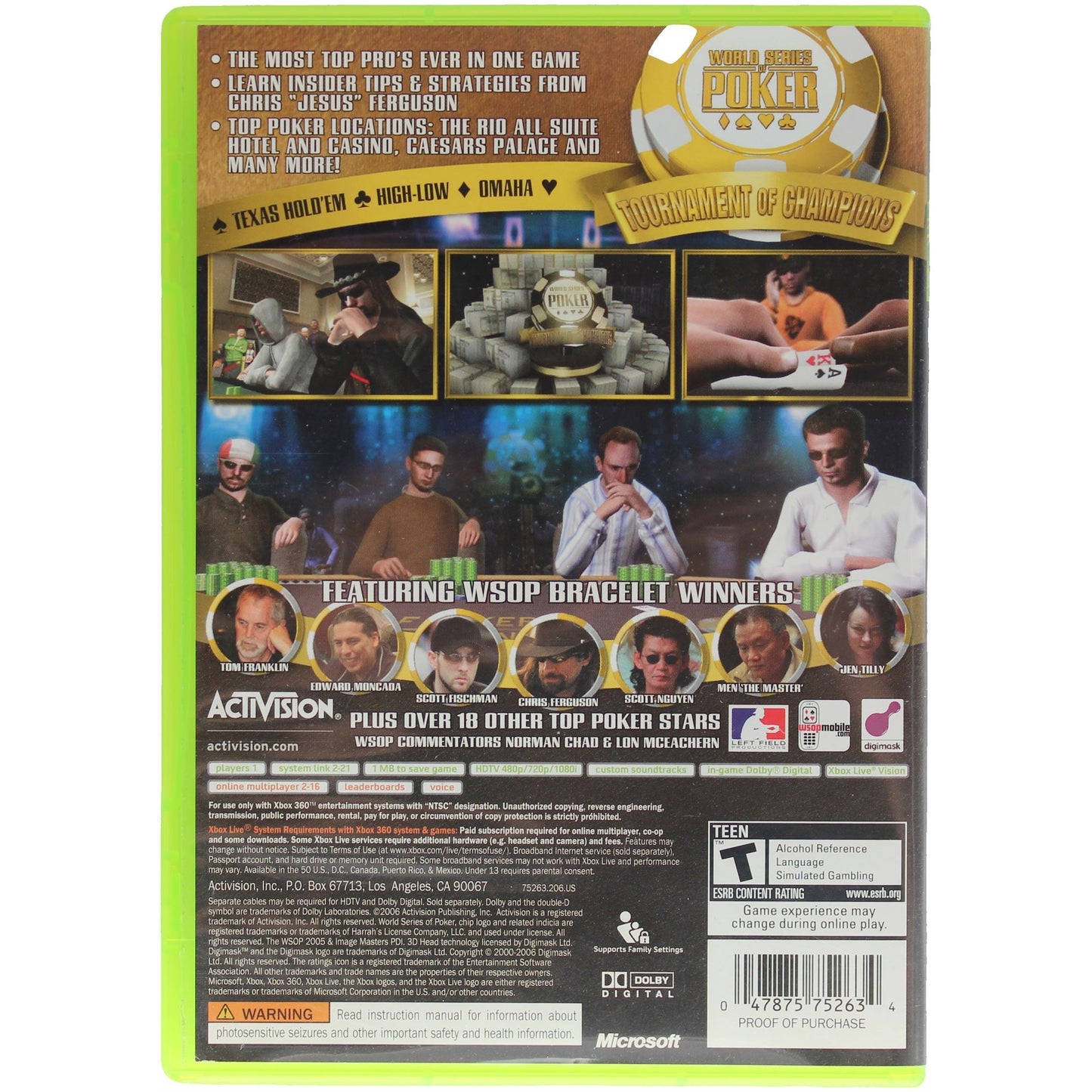 World Series Of Poker: Tournament Of Champions 2007 Edition