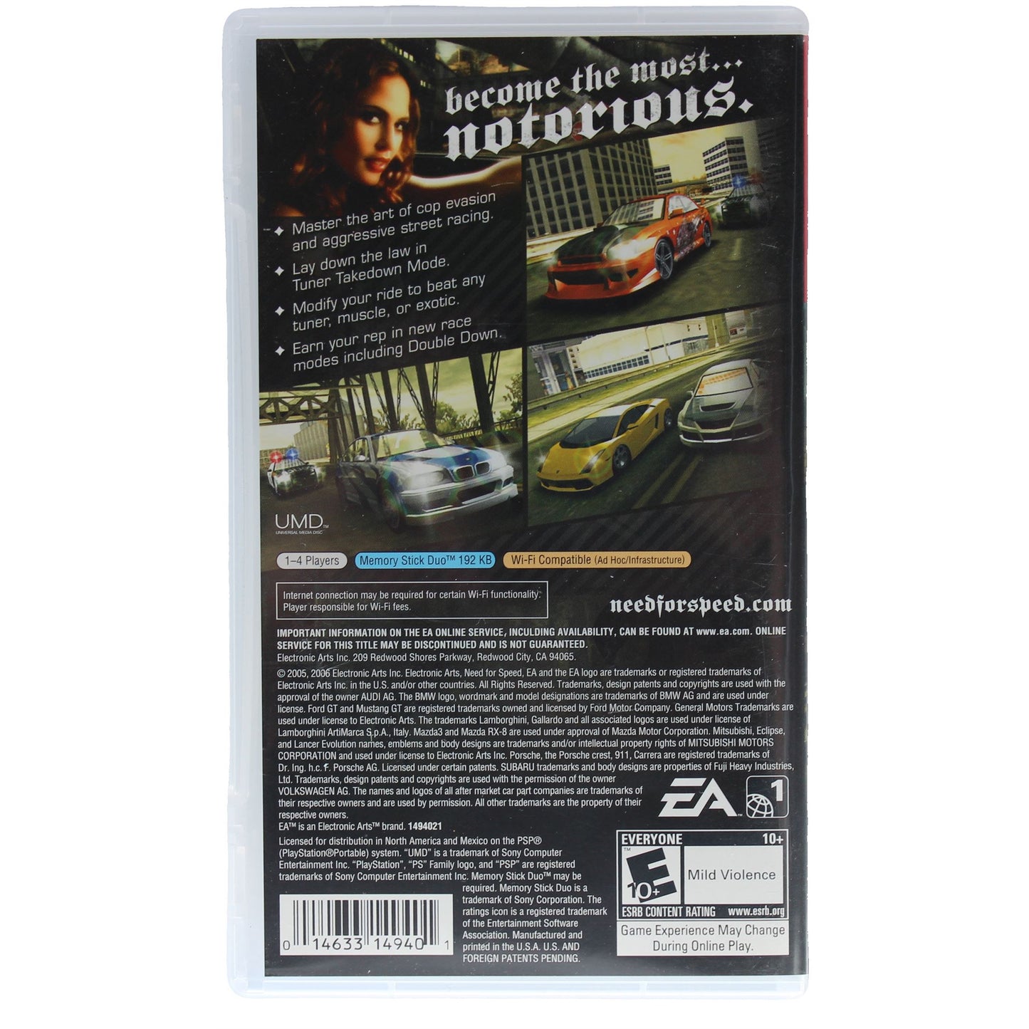 Need For Speed: Most Wanted 5-1-0 (PSP)