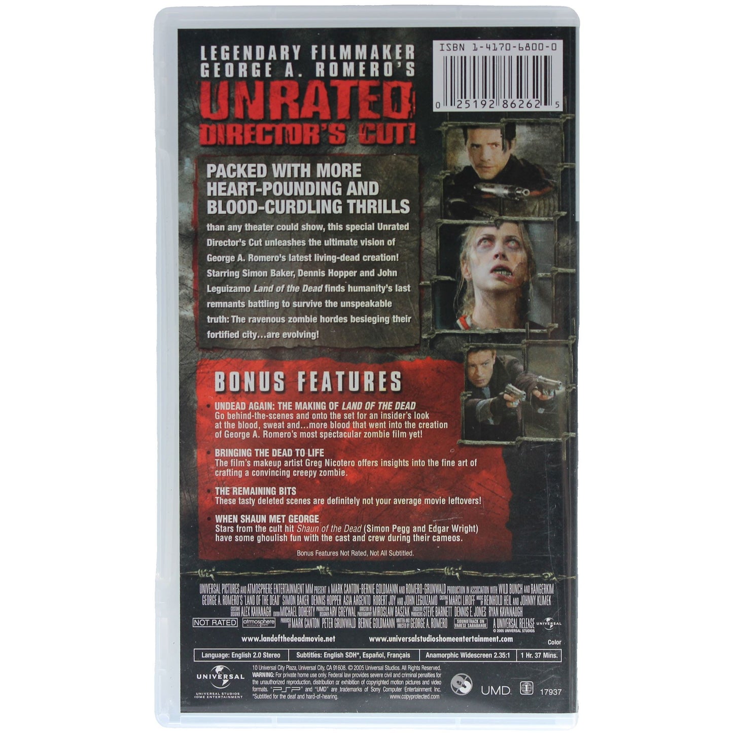 Land Of The Dead [Unrated Director's Cut] [UMD Video]