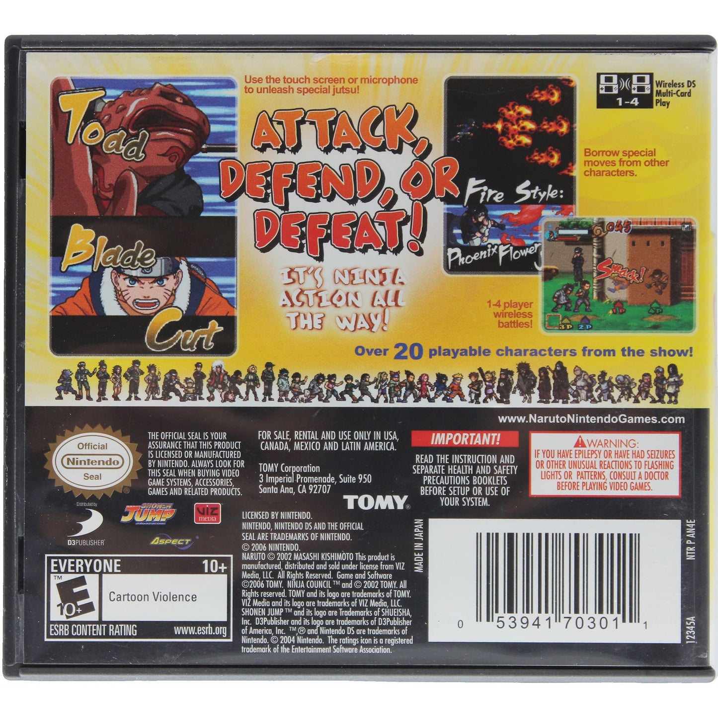 Naruto: Ninja Council 3 - Damaged Label