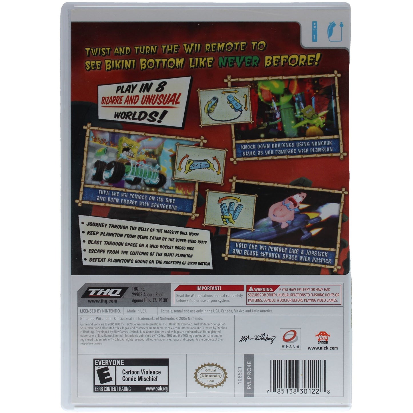 SpongeBob SquarePants: Creature From The Krusty Krab (Wii)