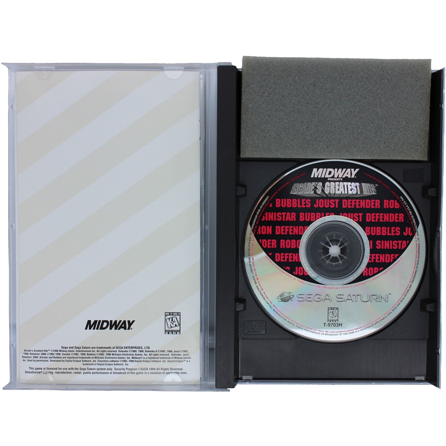 Arcade's Greatest Hits (Saturn)