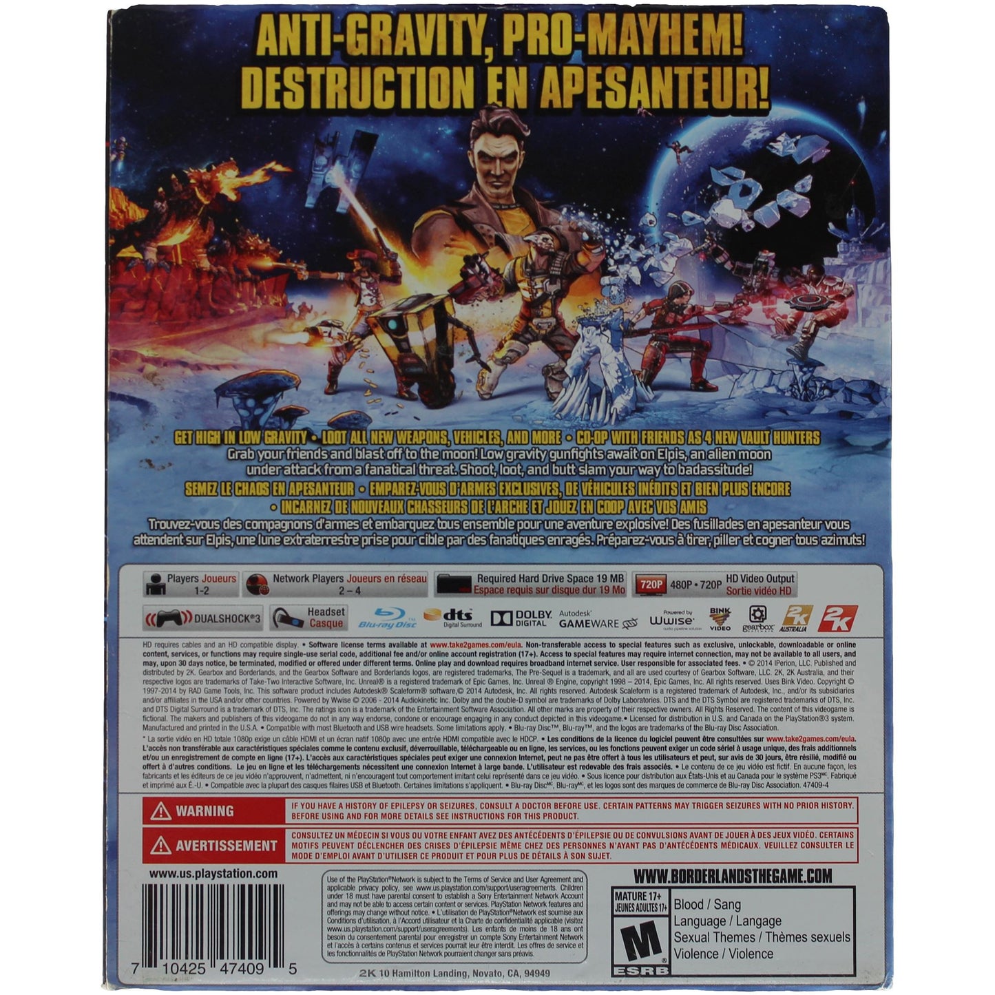 Borderlands: The Pre-Sequel! (PS3)