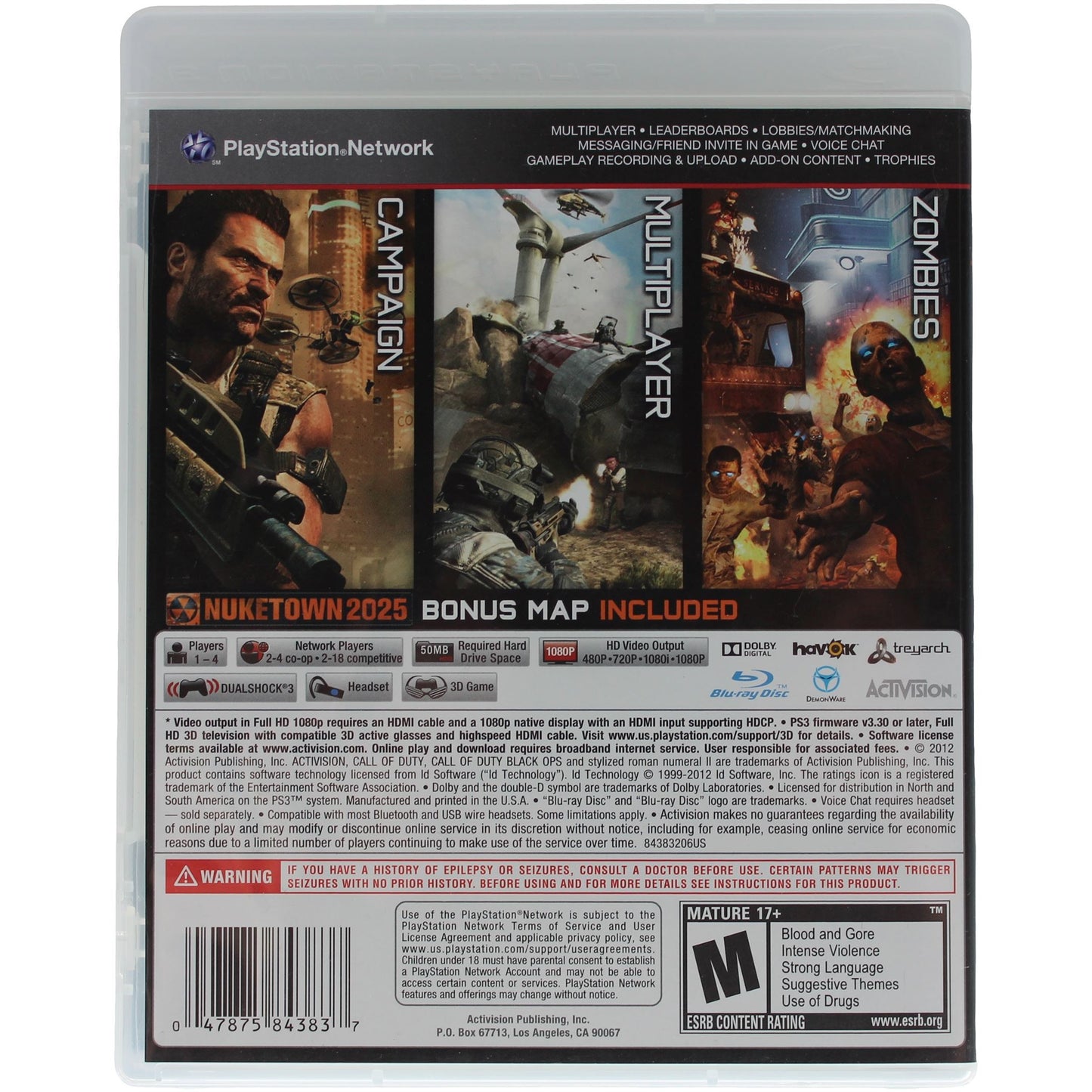 Call Of Duty: Black Ops II (PS3)