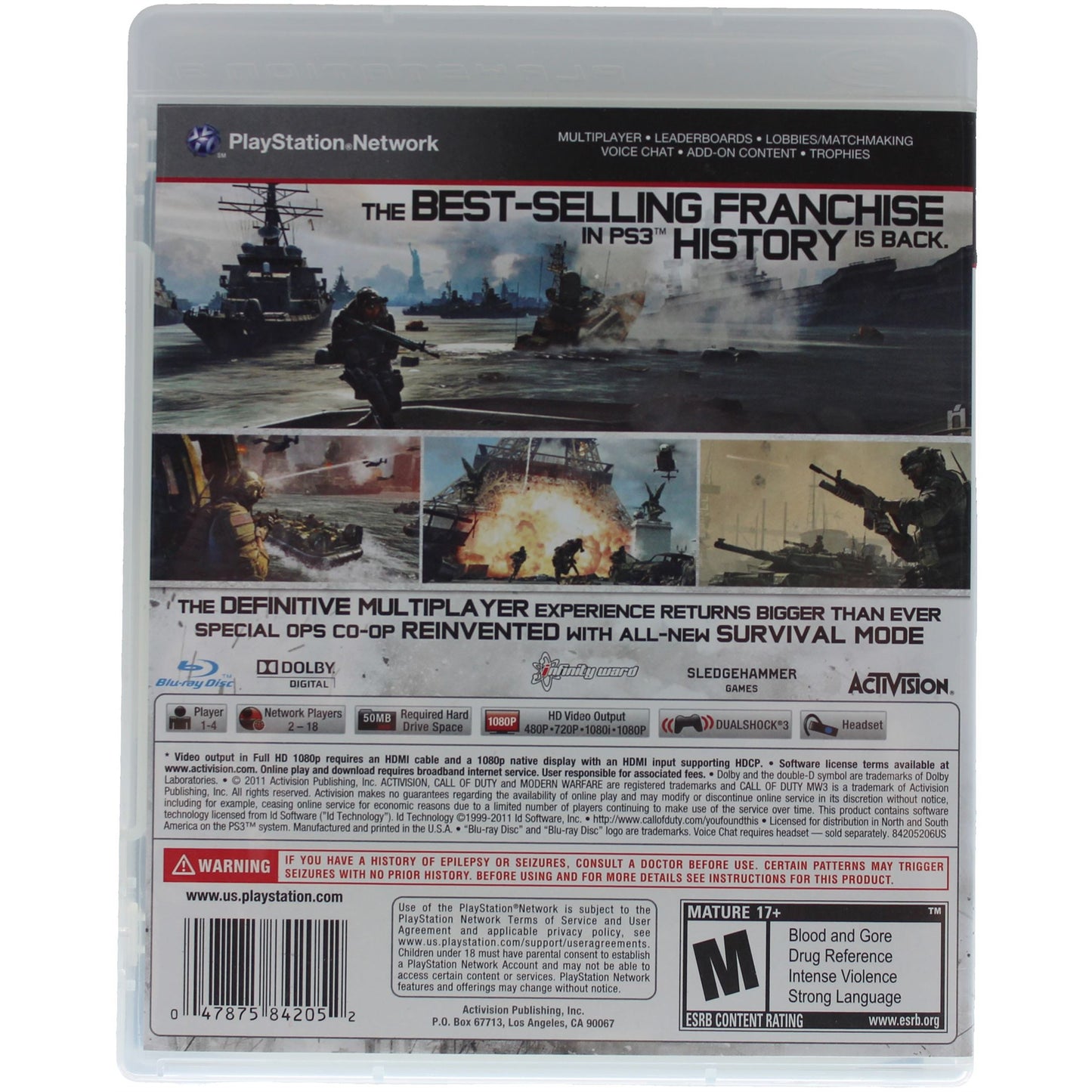 Call Of Duty: Modern Warfare 3 (PS3)