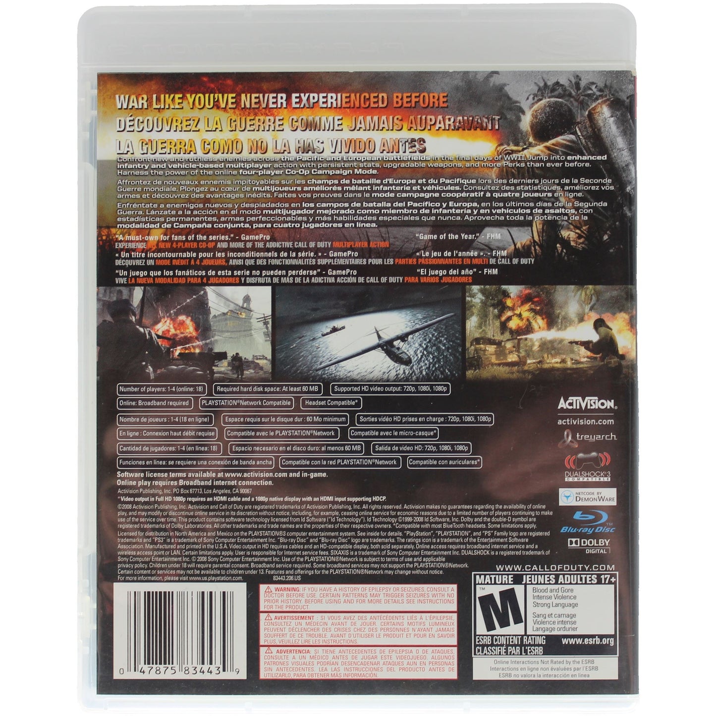 Call Of Duty: World At War (PS3)