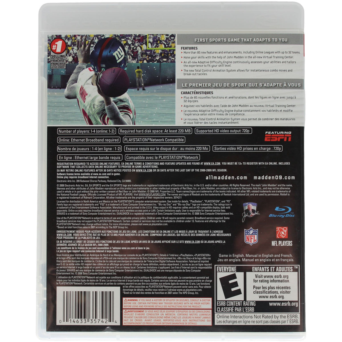 Madden NFL 09 (PS3)