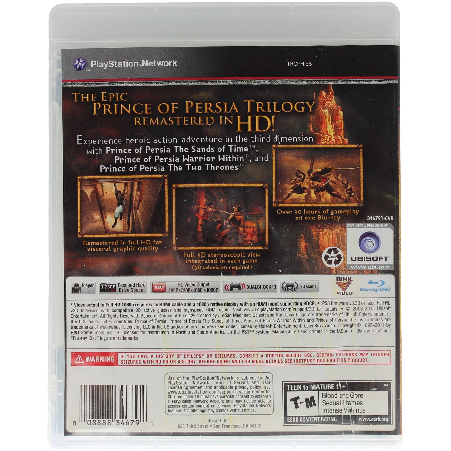 Prince Of Persia: Trilogy [Remastered In High Definition] (PS3)