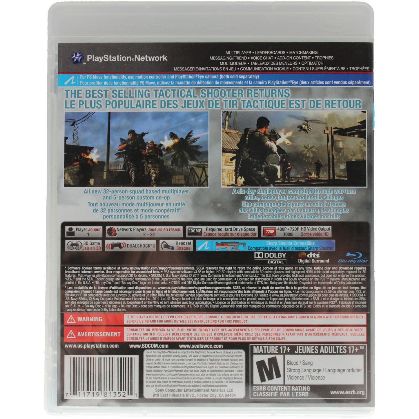 SOCOM 4: U.S. Navy SEALs (PS3)