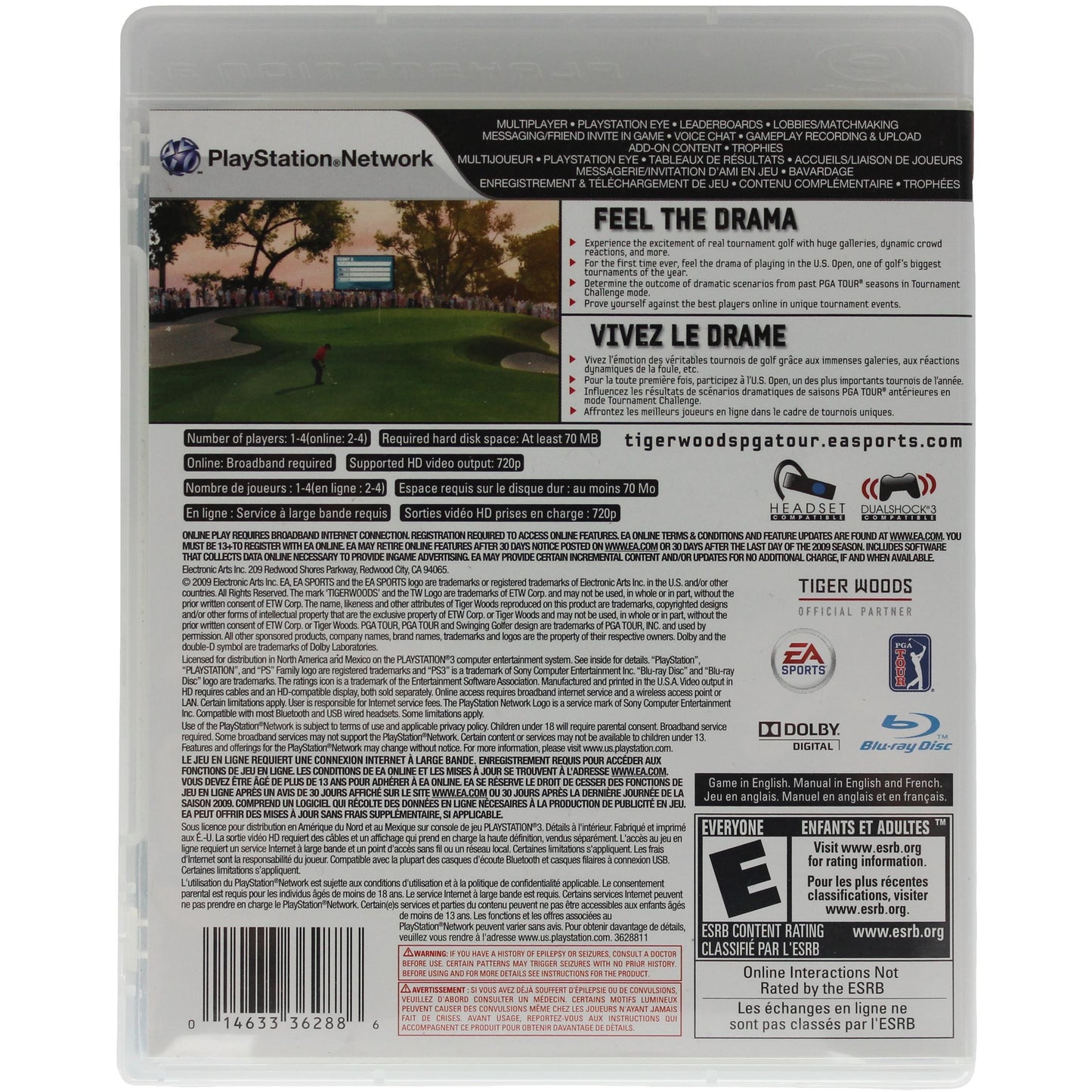 Tiger Woods PGA Tour 10 (PS3)