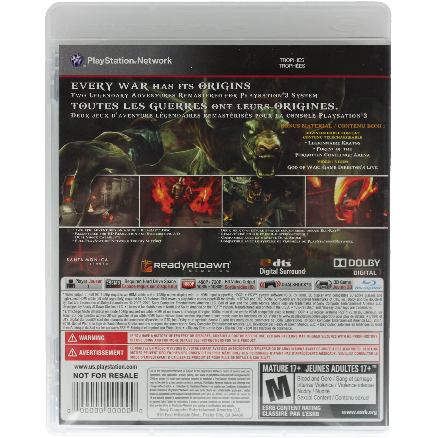 God Of War: Origins Collection [Not For Resale] (PS3)