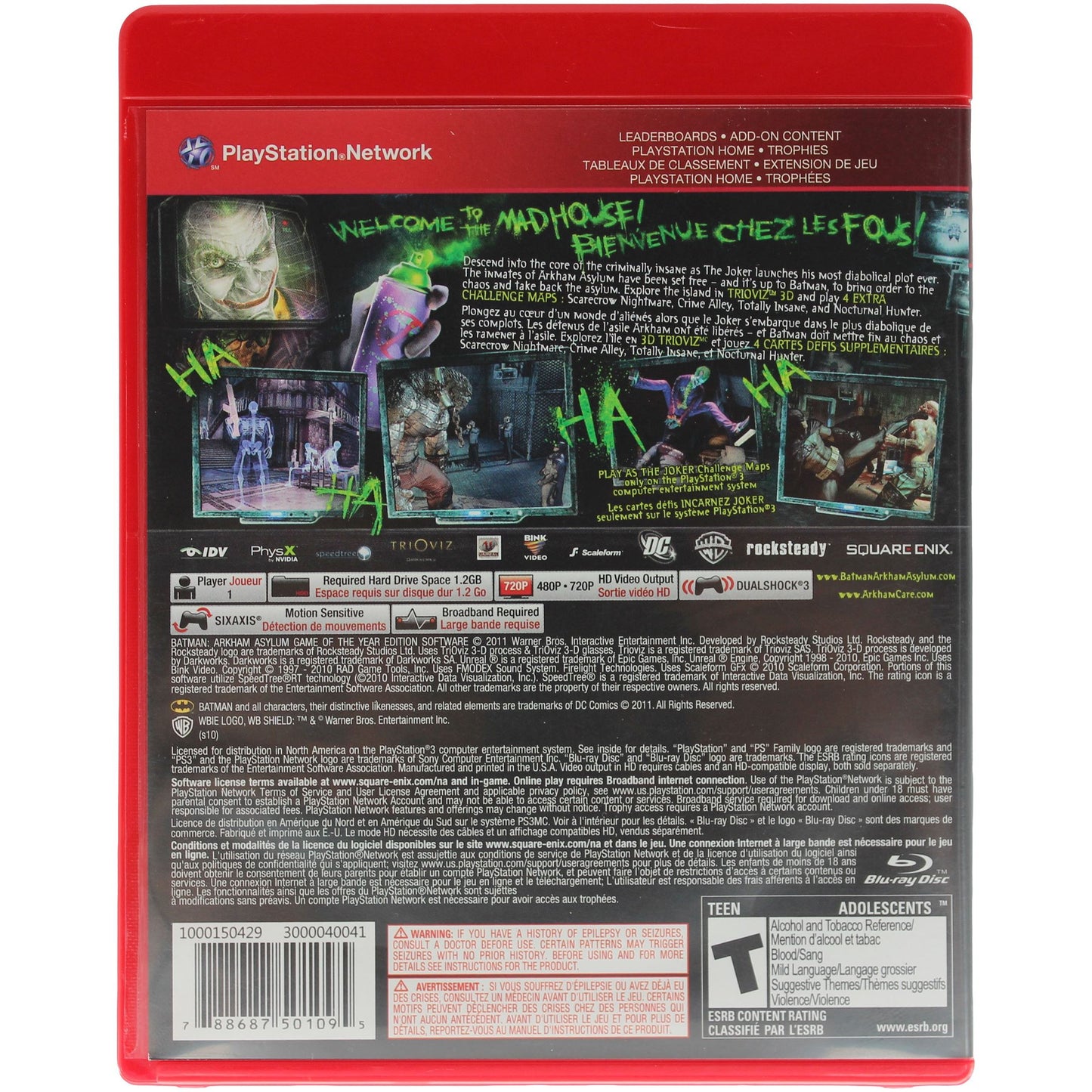 Batman: Arkham Asylum (PS3)