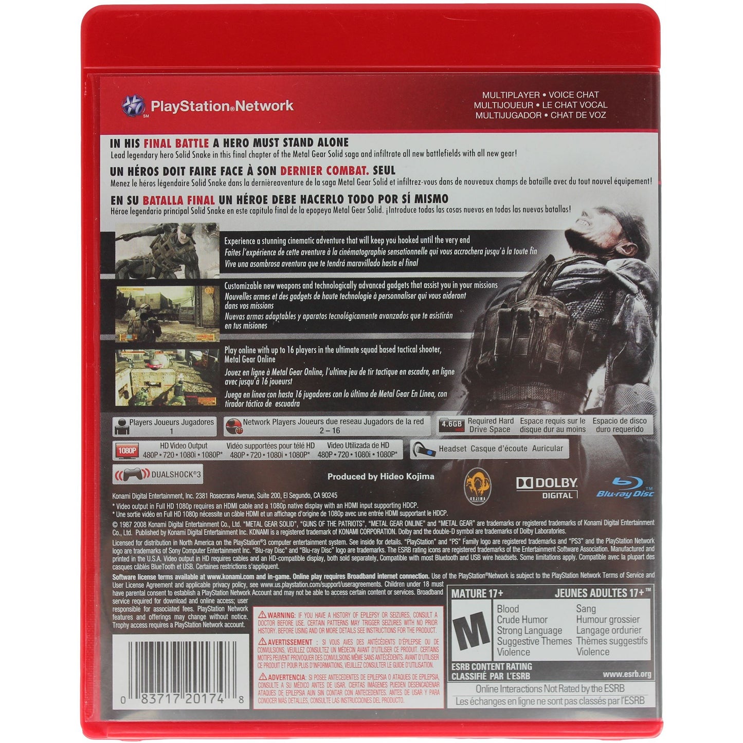 Metal Gear Solid 4: Guns Of The Patriots (PS3)