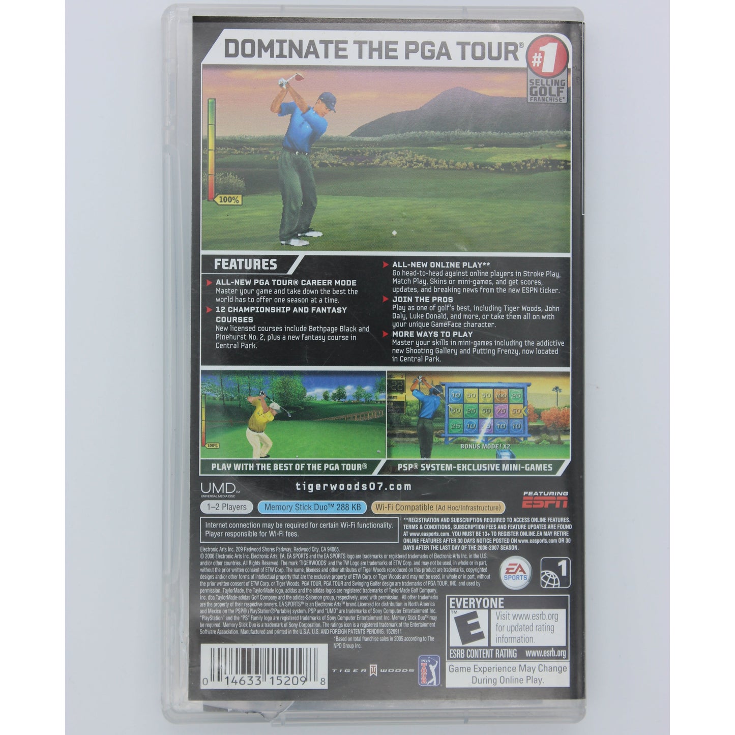 Tiger Woods PGA Tour 07 (PSP)