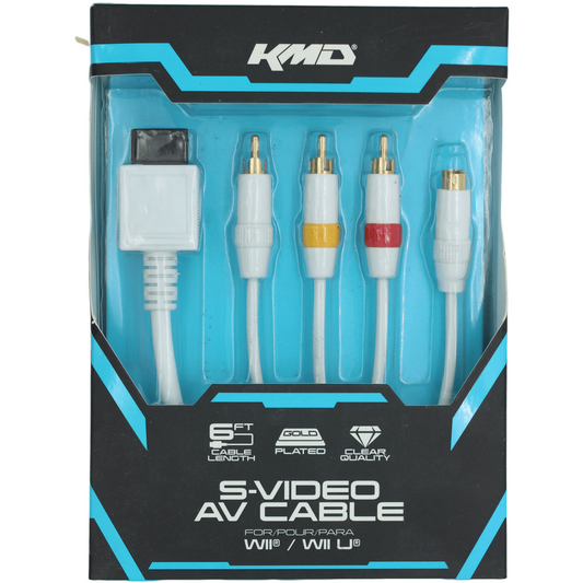 Wii & Wii U A/V + S-video cable