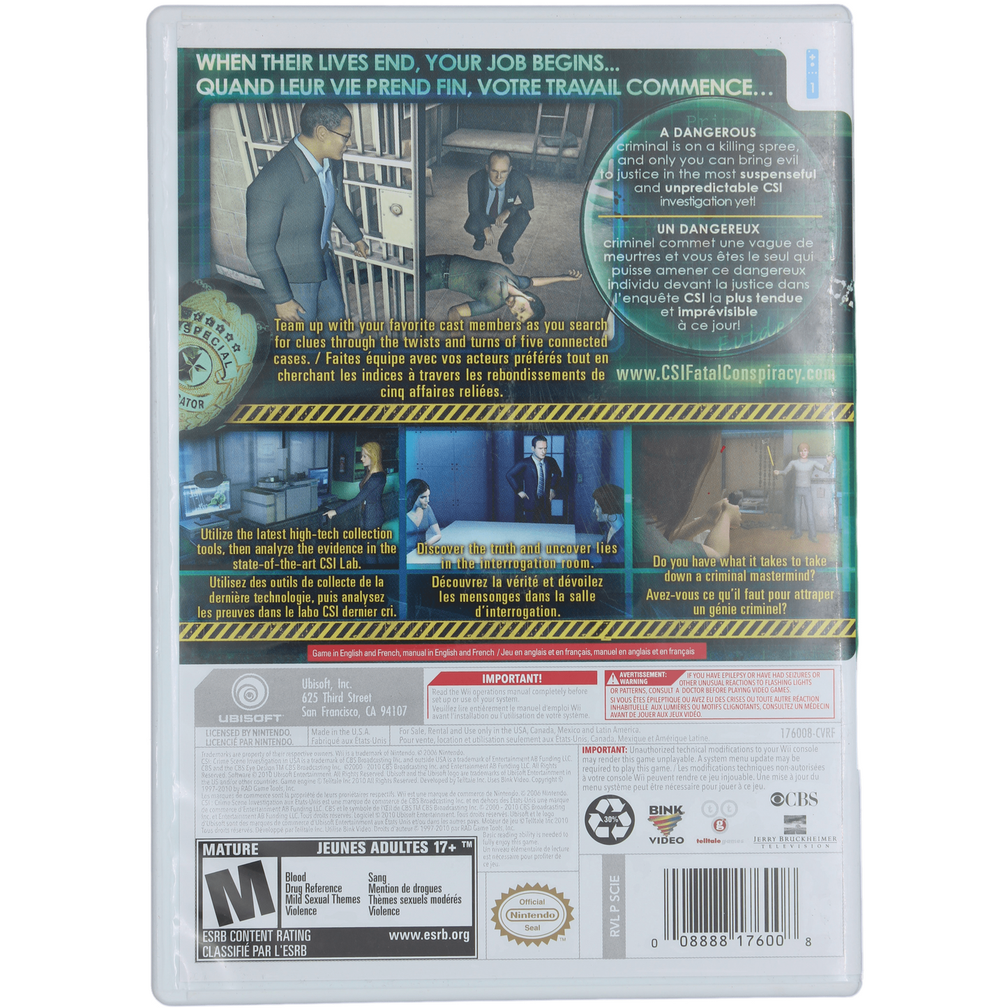 CSI: Fatal Conspiracy (Wii)