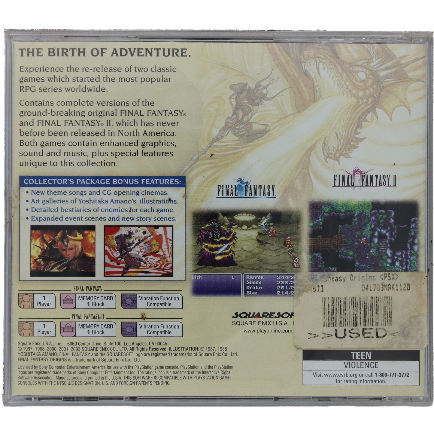 Final Fantasy: Origins [Black Label]