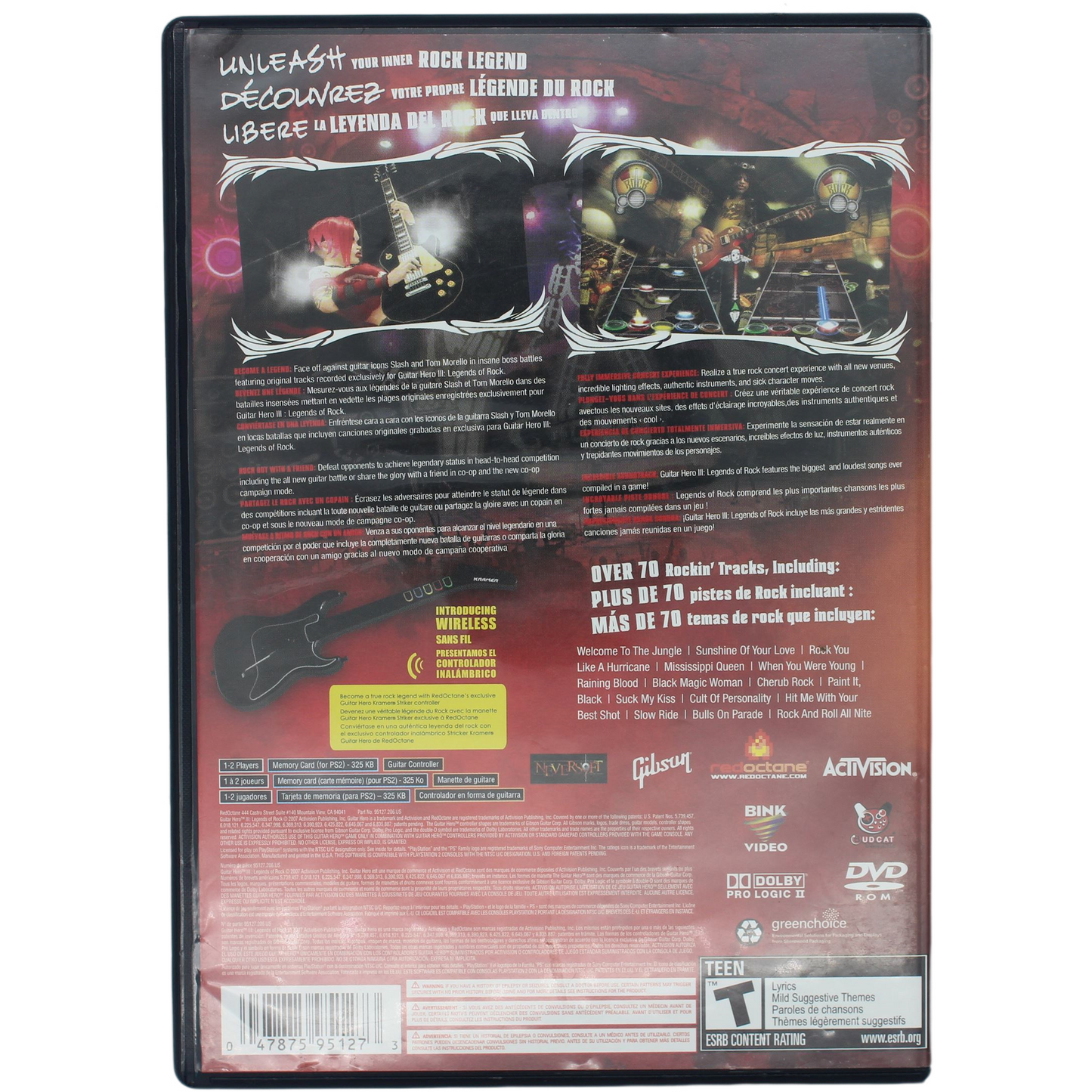 Guitar Hero III: Legends Of Rock (PS2)