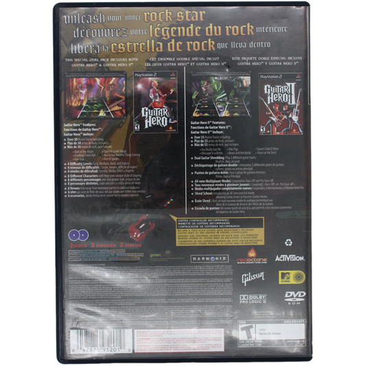Guitar Hero & Guitar Hero II [Dual Pack] (PS2)