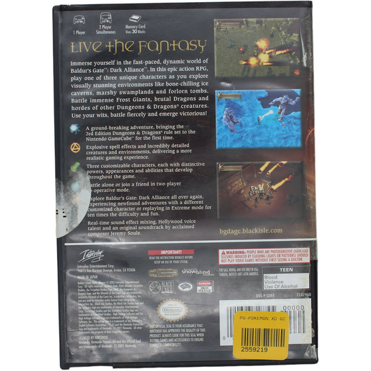 Forgotten Realms: Baldur's Gate: Dark Alliance (GC)