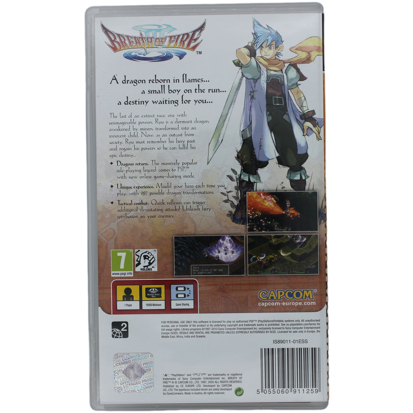 Breath Of Fire III [PSP Essentials] PAL