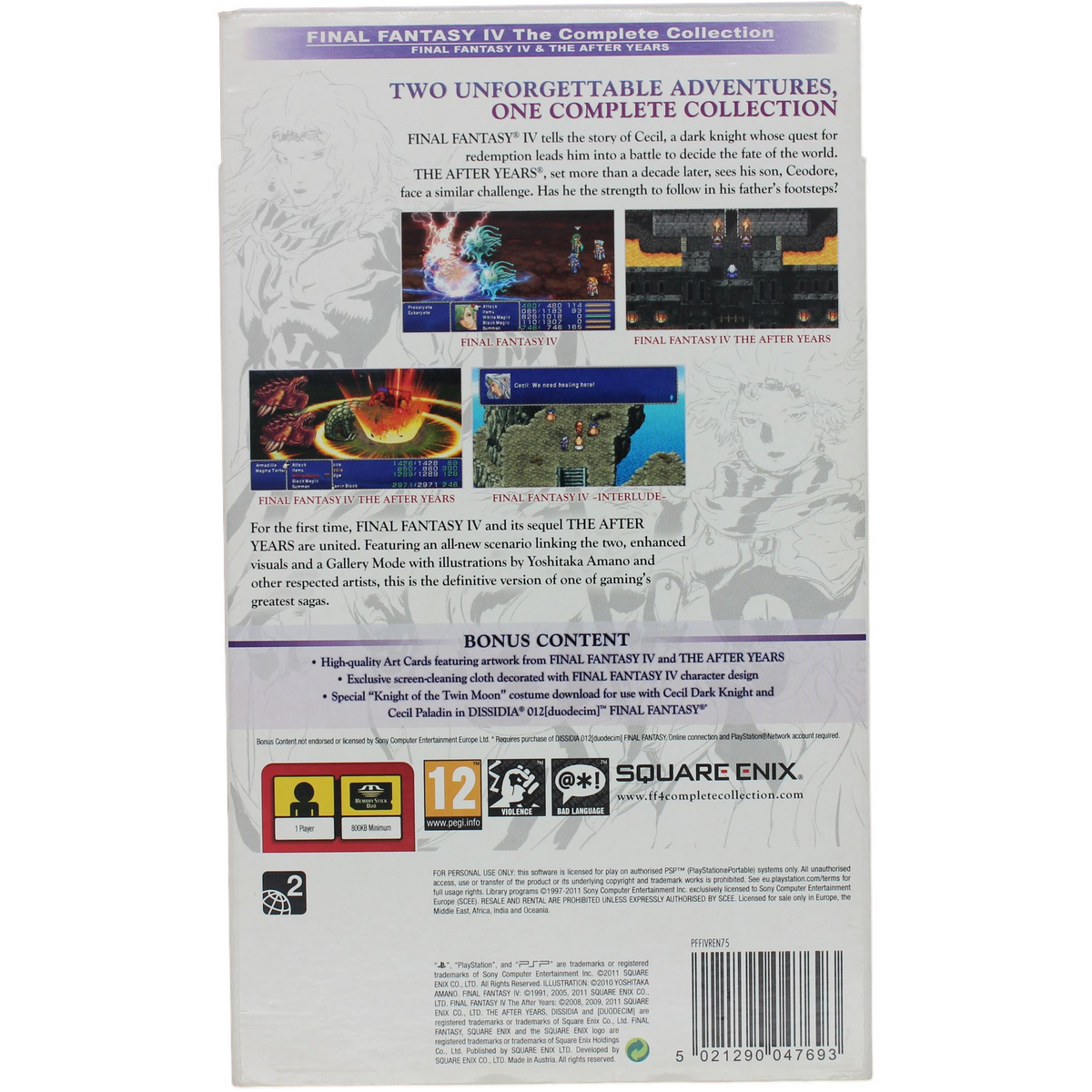 Final Fantasy IV [The Complete Collection] [Not For Resale] PAL
