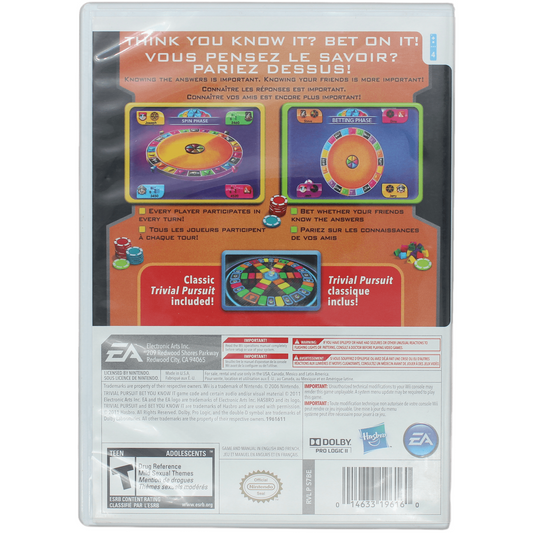 Trivial Pursuit: Bet You Know It (Wii)