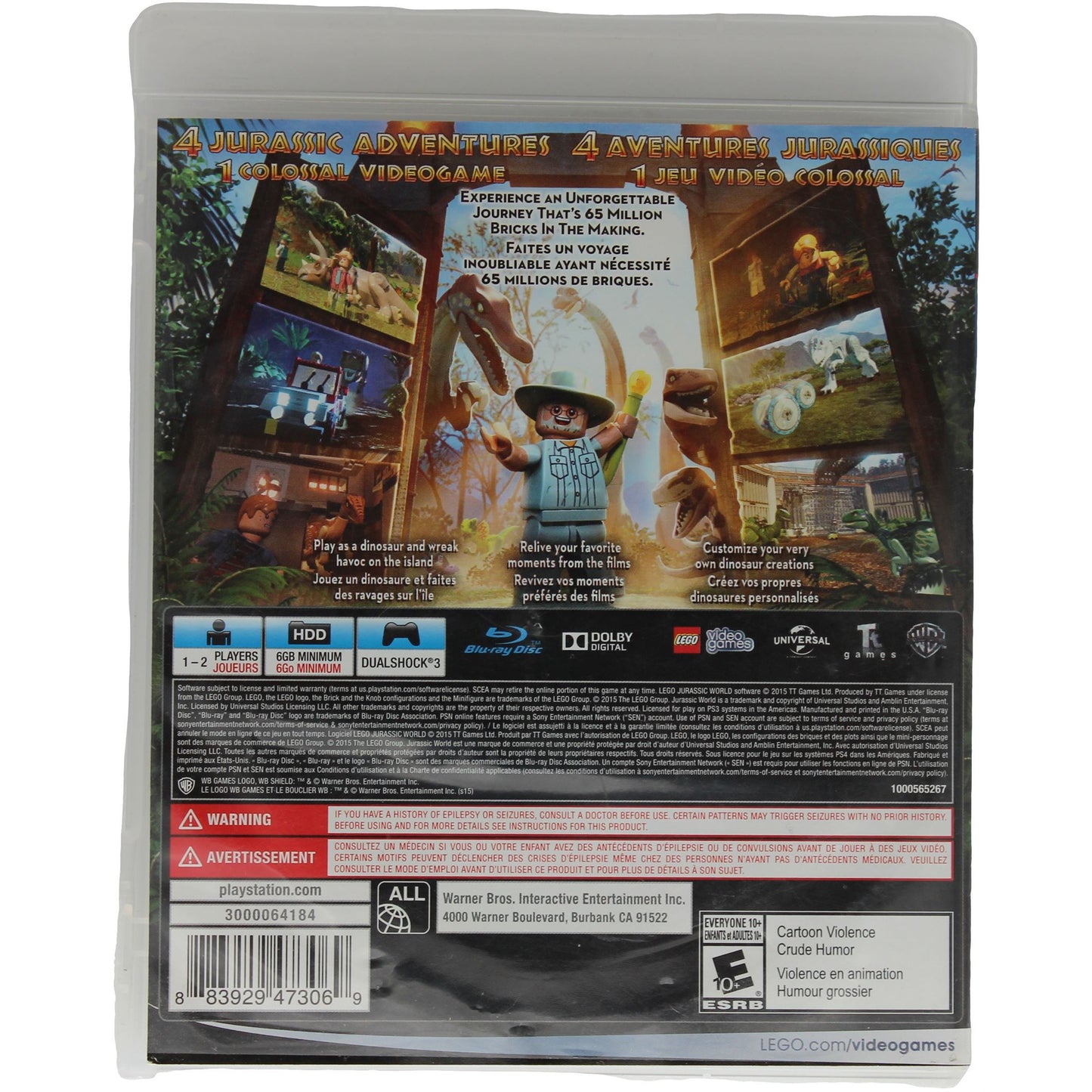 LEGO: Jurassic World (PS3)