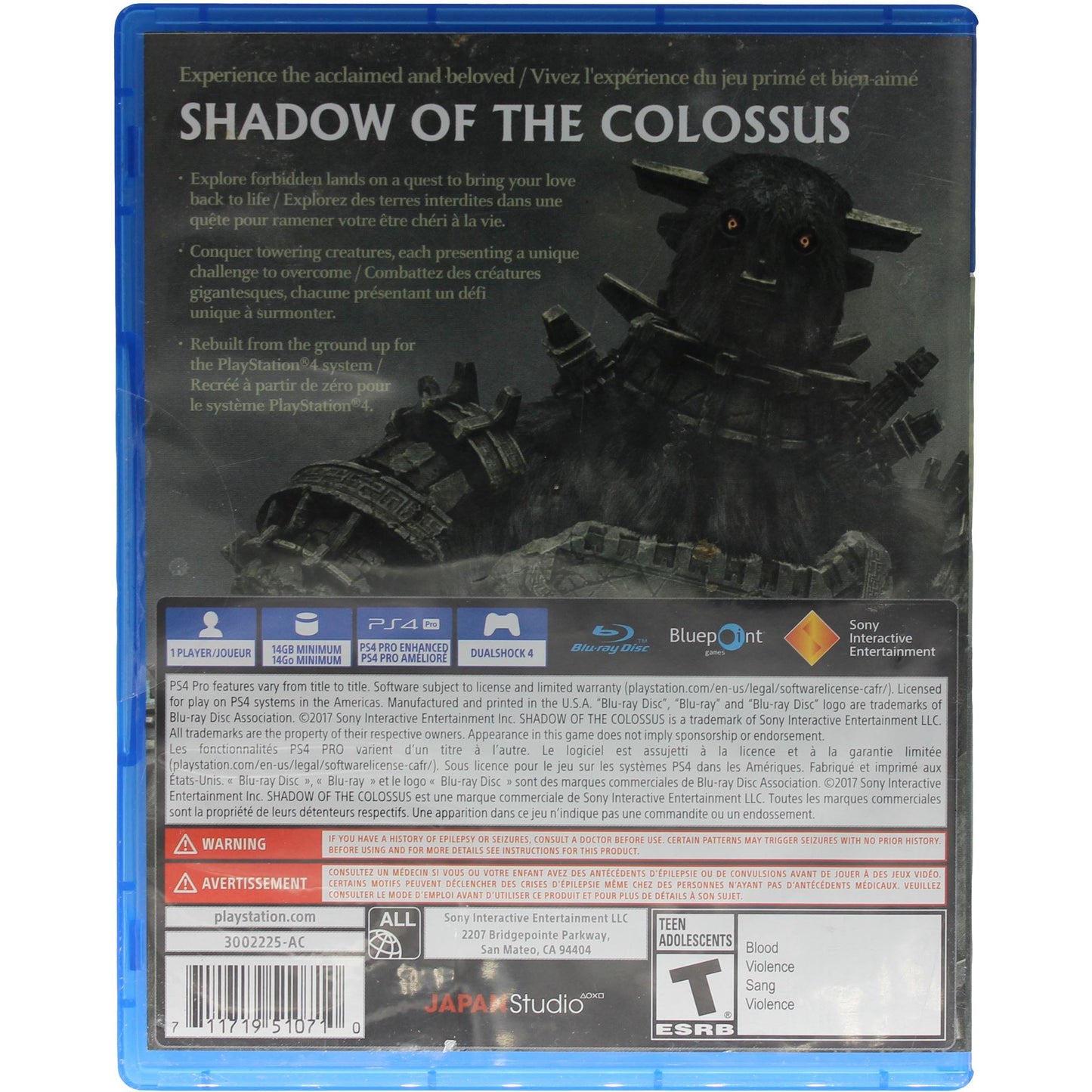 Shadow Of The Colossus (PS4)