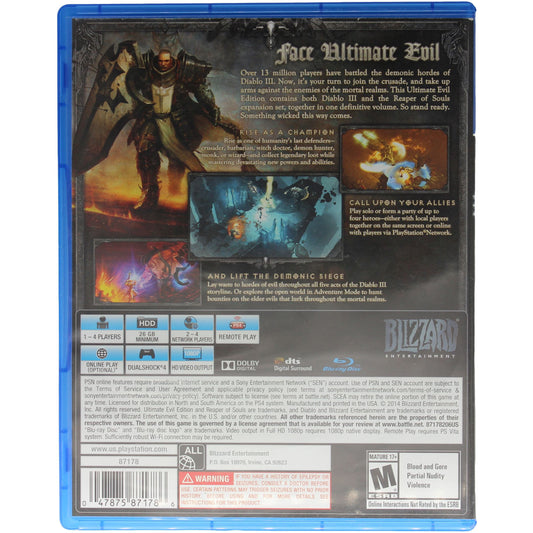 Diablo III: Reaper Of Souls [Ultimate Evil Edition] (PS4)