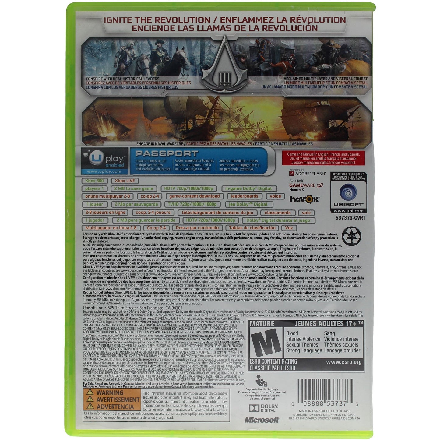 Assassin's Creed III (Xbox 360)