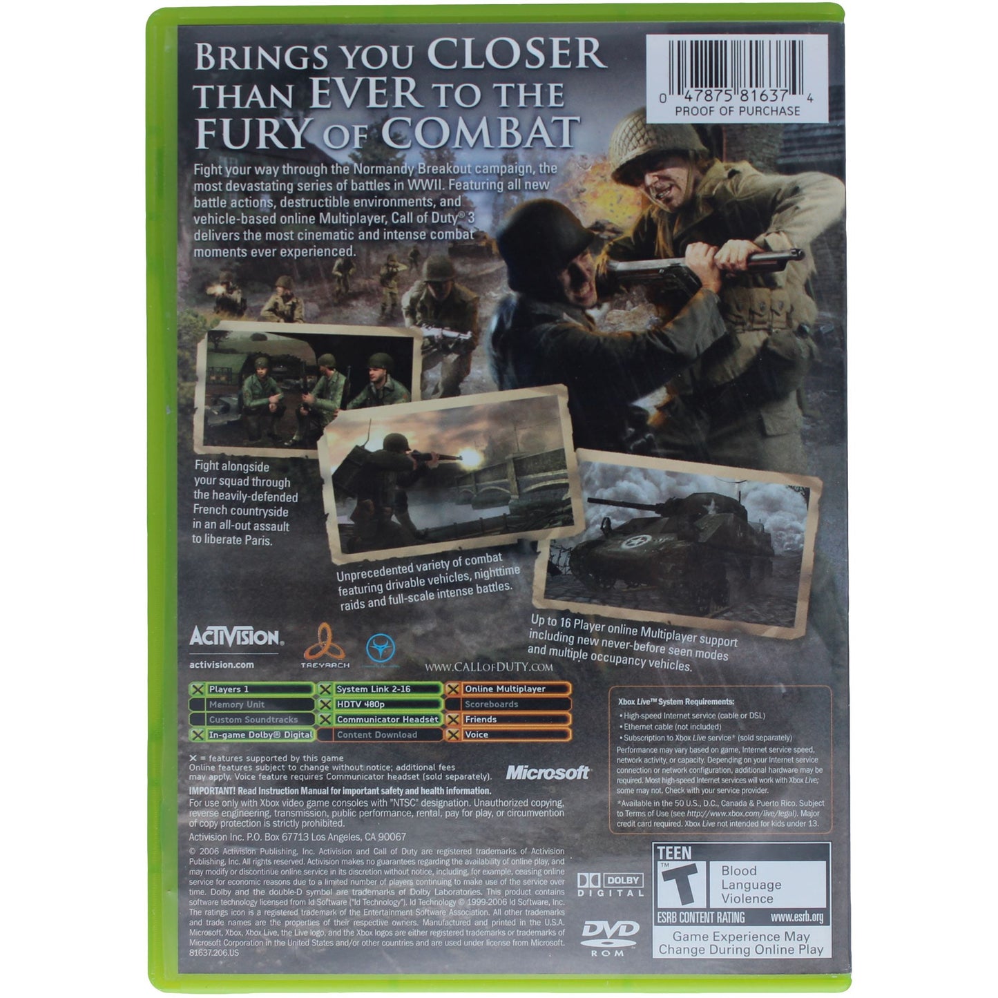 Call Of Duty 3 (Xbox)