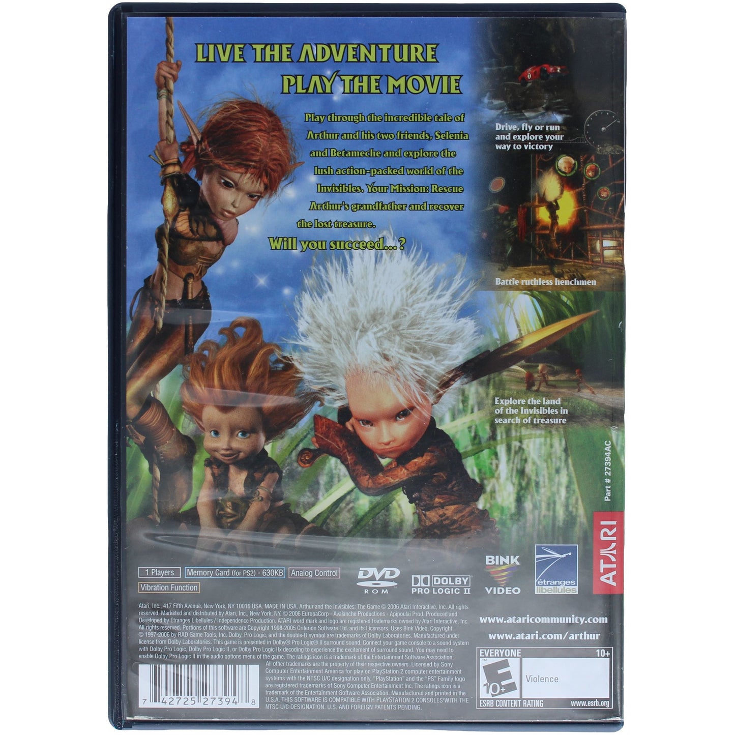 Arthur And The Invisibles: The Game (PS2)