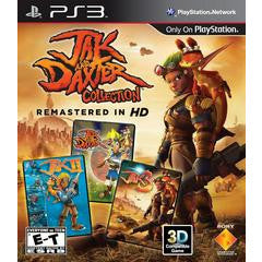 Box art for 'Jak and Daxter Collection' remastered on PS3 with character and game title displayed.
