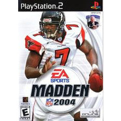 Madden NFL 2004 video game cover for PlayStation 2 featuring a football player.
