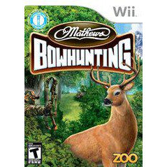 Mathews Bowhunting game cover for Wii with a deer and hunting scene.