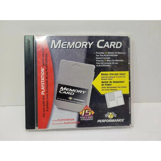 15 Block PS1 Memory Card [Performance] Playstation
