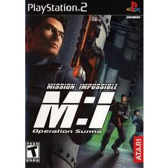 PlayStation 2 game cover for 'Mission: Impossible II' with a dark theme and action elements.