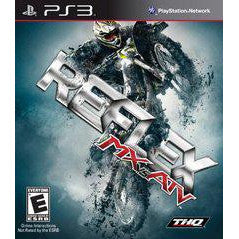 PlayStation 3 game case for 'Rustle' with a dirt bike rider on a blue background