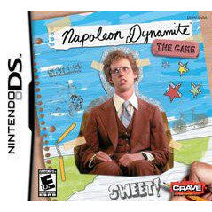 Napoleon Dynamite game case for Nintendo DS with a character in a suit on the cover.
