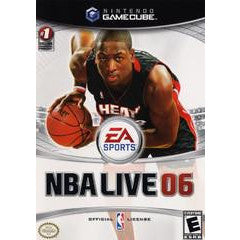 NBA Live 06 GameCube cover with a player holding a basketball