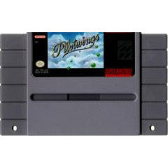 SNES game cartridge with 'Pilotswag' displayed on the screen