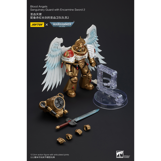 JOYTOY - Blood Angels Sanguinary Guard with Encarmine Sword 2