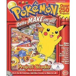 Pokémon Project Studio game cover with Pikachu and various Pokémon graphics.