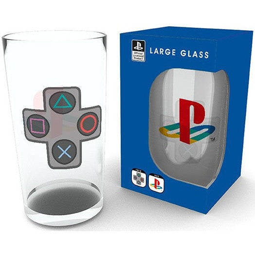 Playstation Buttons Large Glass - 400ml