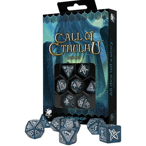 Call of Cthulhu Abyssal and White Dice Set
