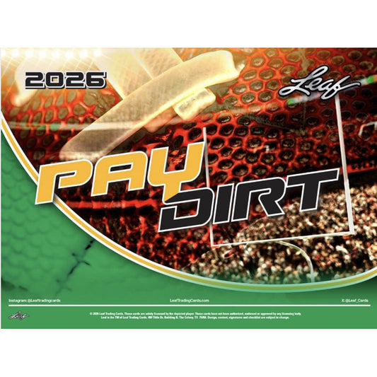 Leaf Paydirt Football 2026 Hobby Box