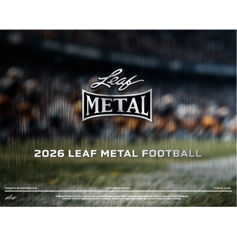 Leaf Metal Football 2026 Hobby Jumbo Box